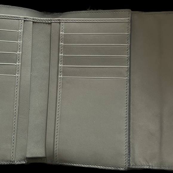 Tod's Grey Python Tri Fold Wallet - Picture 3 of 3